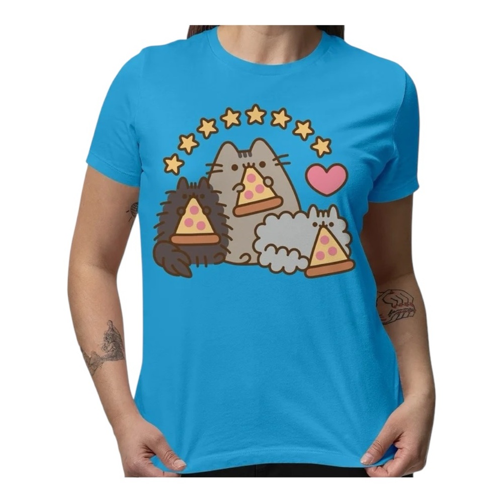 Pusheen the cat with stormy and Pip, size large